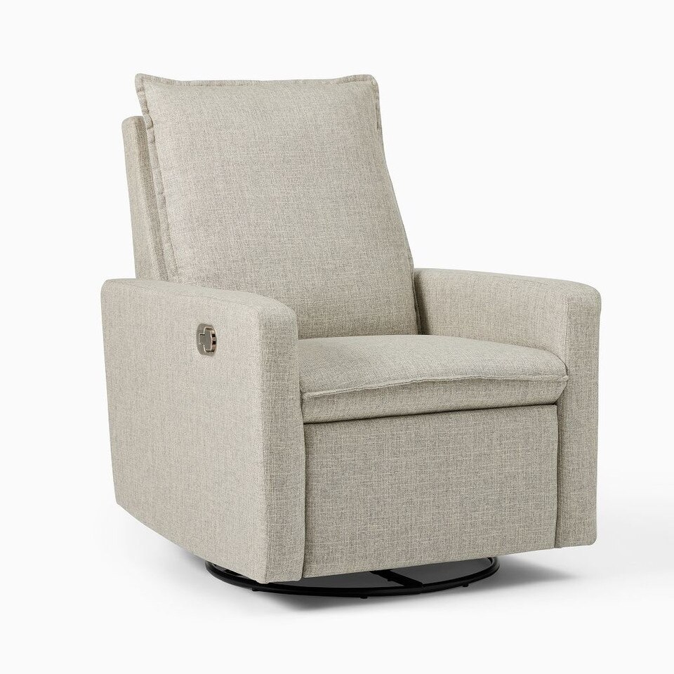 Paxton Upholstered Glider Recliner West Elm Australia